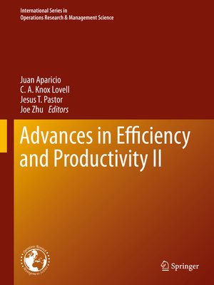 cover image of Advances in Efficiency and Productivity II